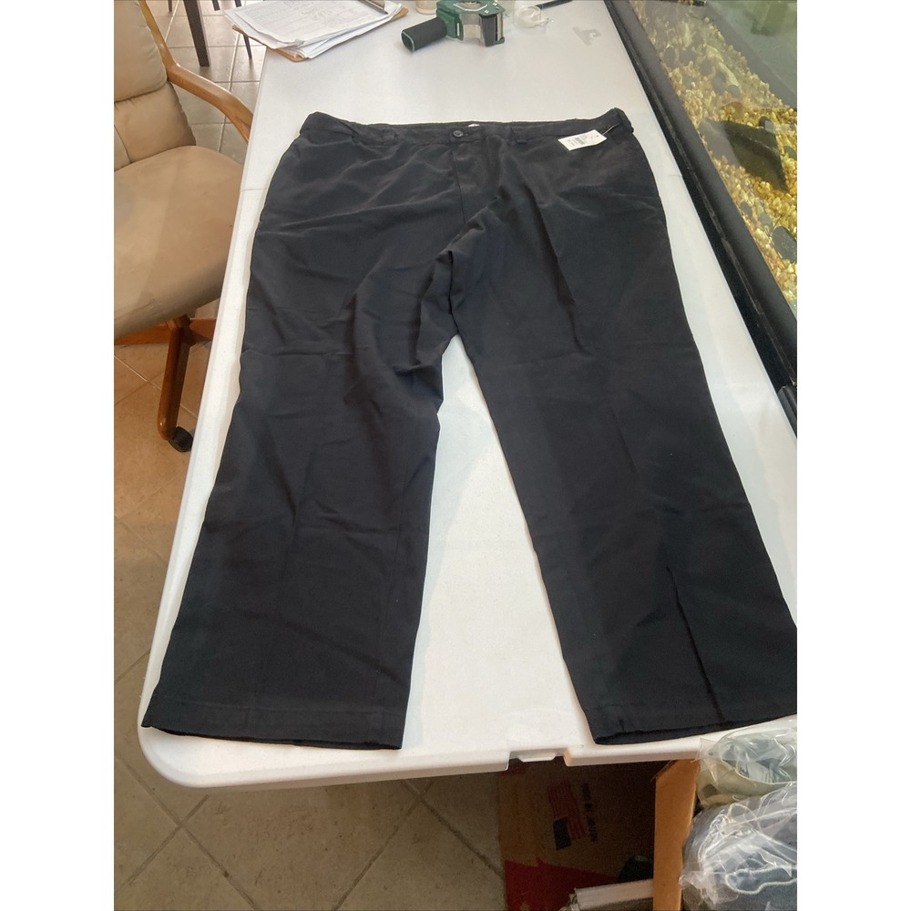 DXL Big & Tall Men's Dress Pants 48x30 Black | Classic Fit Formal Trousers